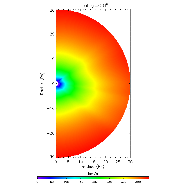 Vr meridional plane 0.0&deg;