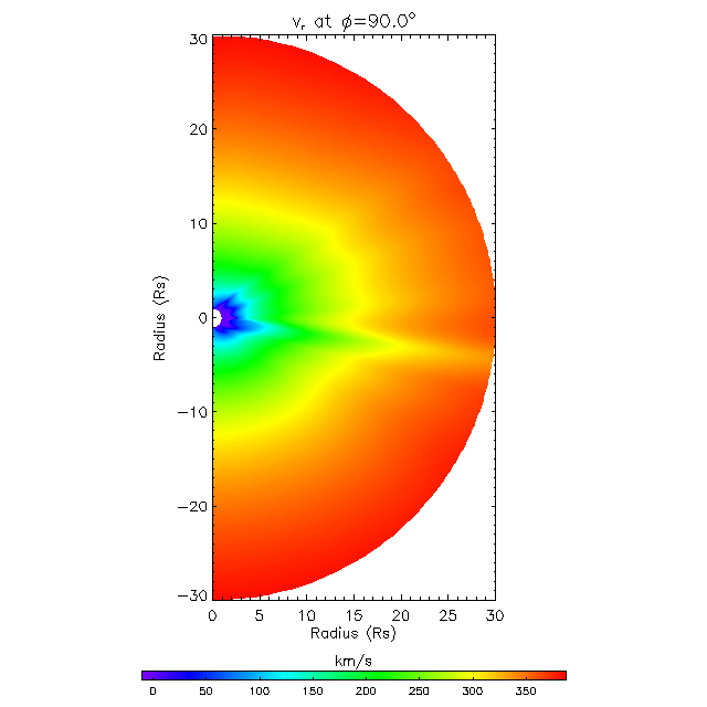 Vr meridional plane 90.0&deg;