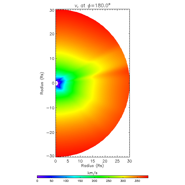 Vr meridional plane 180.0&deg;