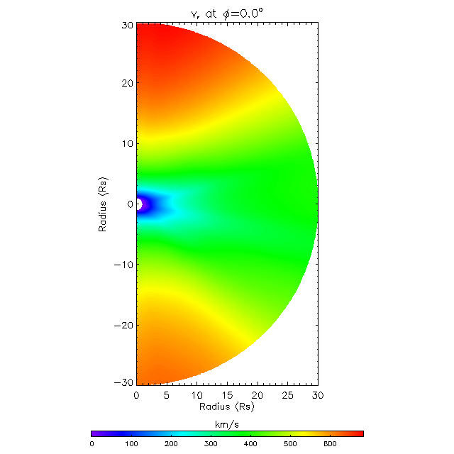 Vr meridional plane 0.0°