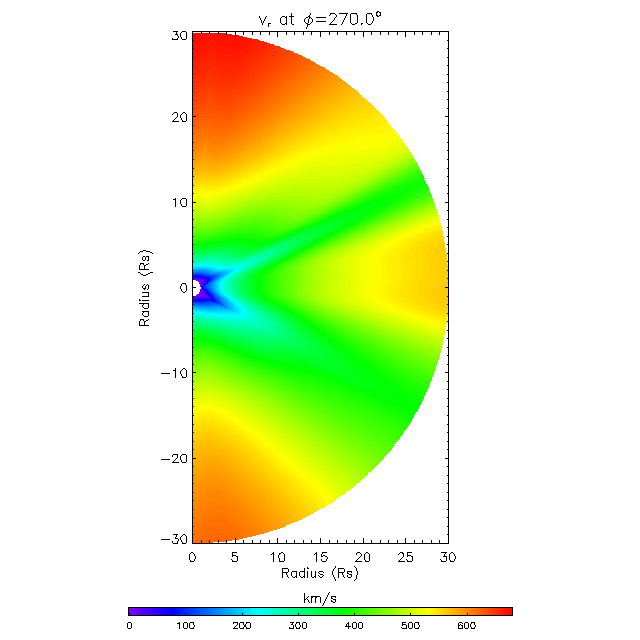 Vr meridional plane 270.0°