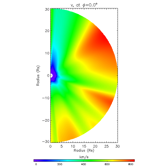 Vr meridional plane 0.0°