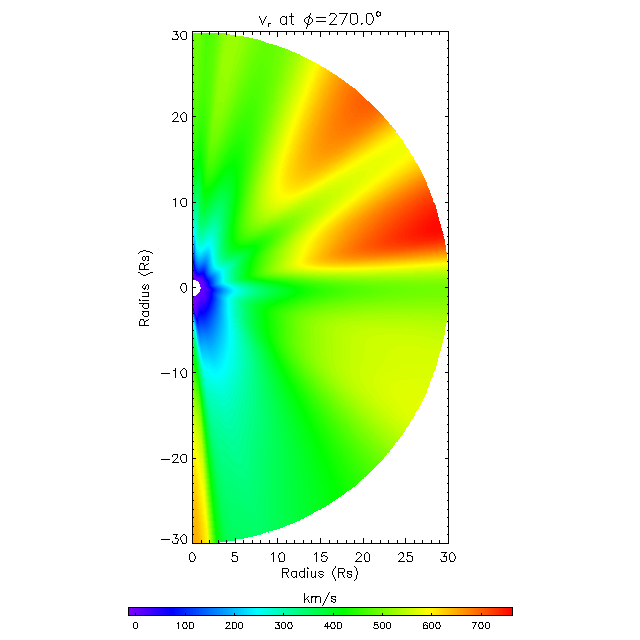Vr meridional plane 270.0°