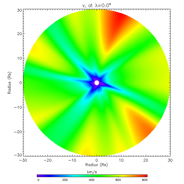Vr equatorial plane 0.0°