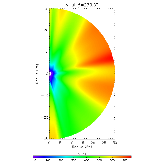 Vr meridional plane 270.0°