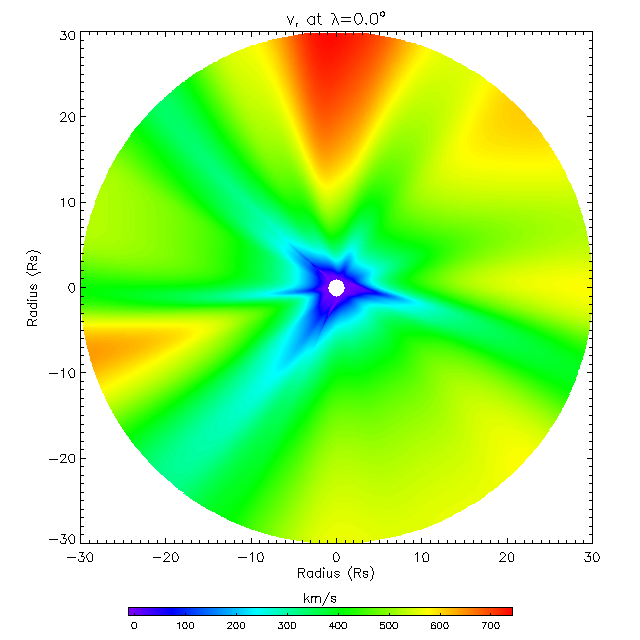 Vr equatorial plane 0.0°