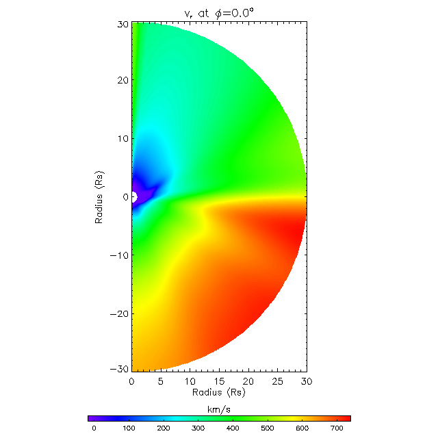 Vr meridional plane 0.0°