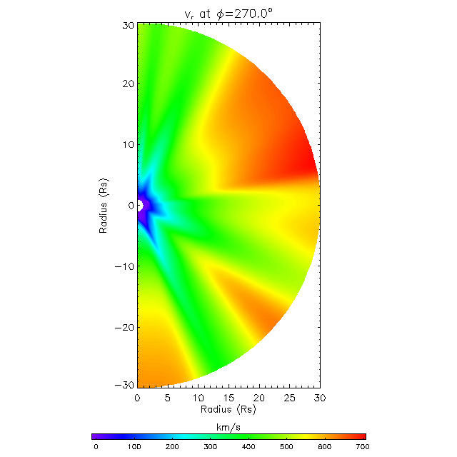 Vr meridional plane 270.0°