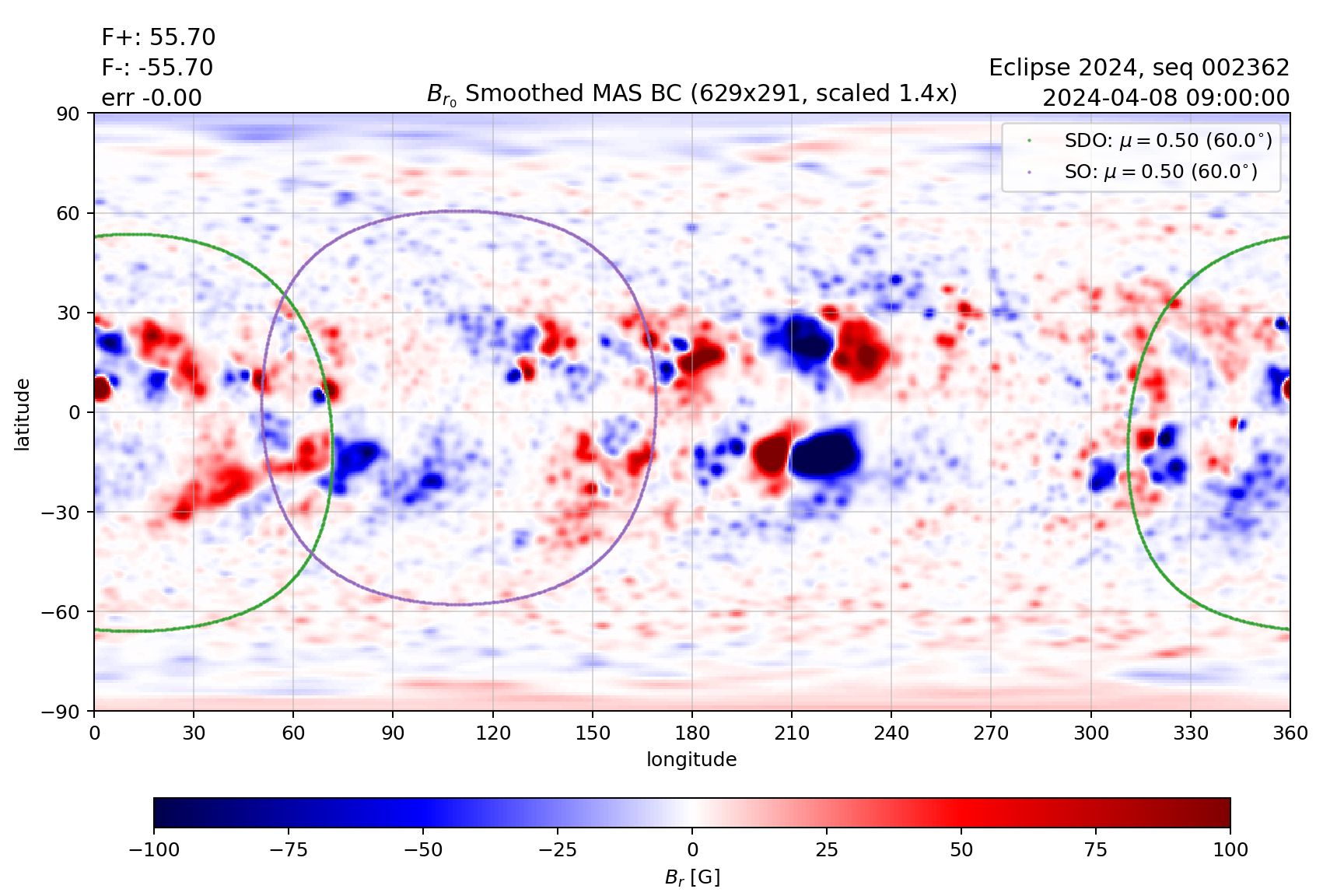 Magnetic boundary condition for the MHD code MAS, derived from HipFT.