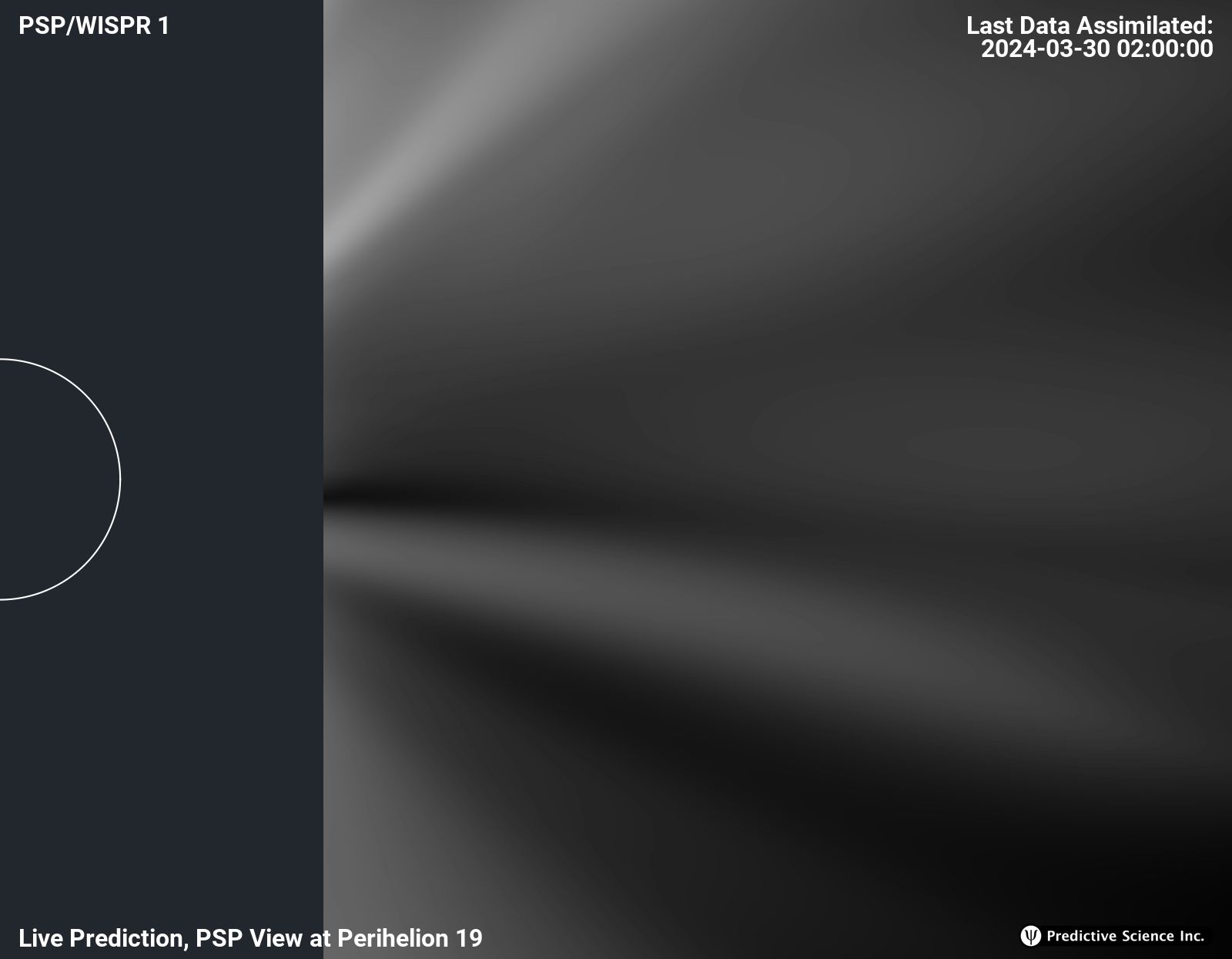 View from WISPR-I at perihelion