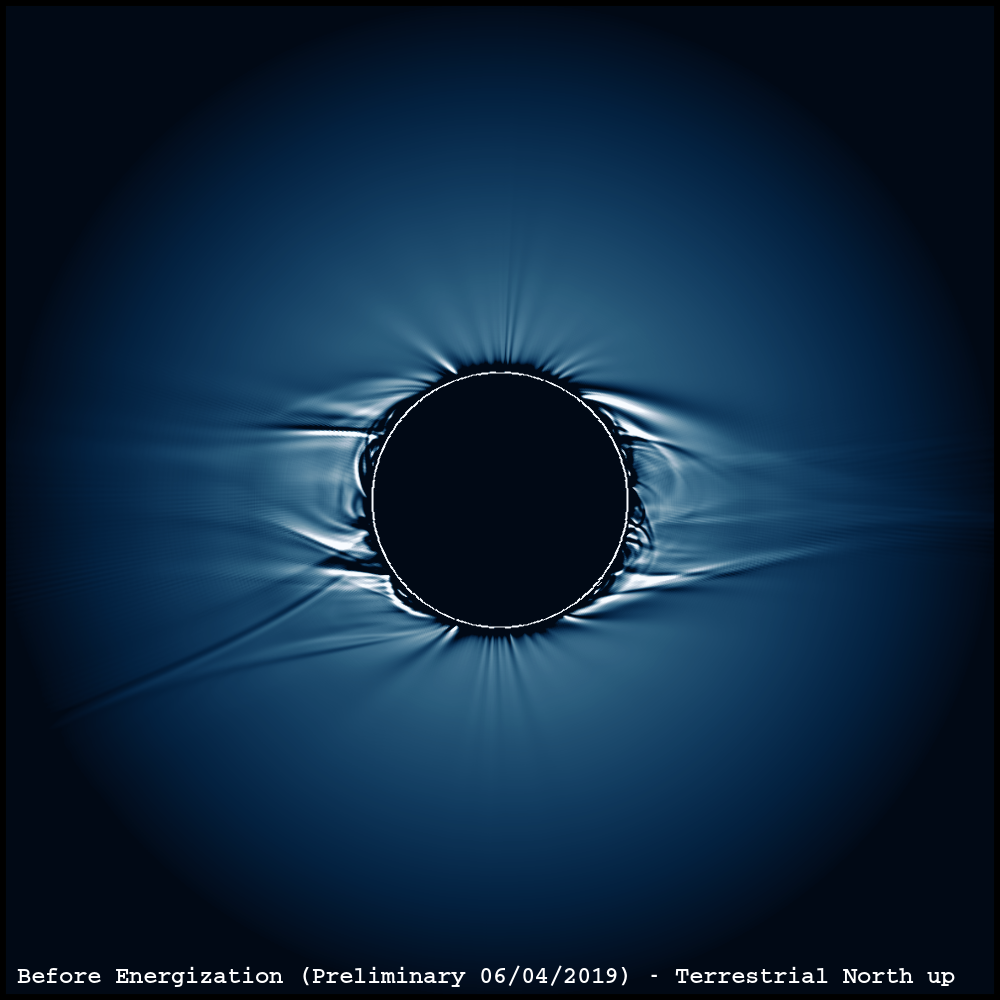 Wavelet-filtered Polarized Brightness (Before Energization)