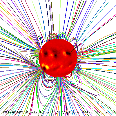 Field Line
          Prediciton Solar North Up