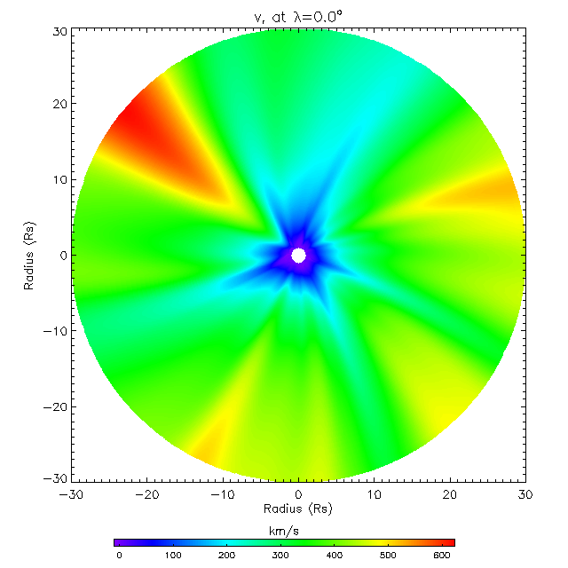 Vr equatorial plane 0.0°