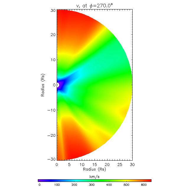 Vr meridional plane 270.0°