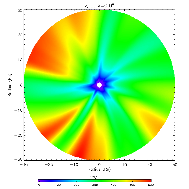 Vr equatorial plane 0.0°