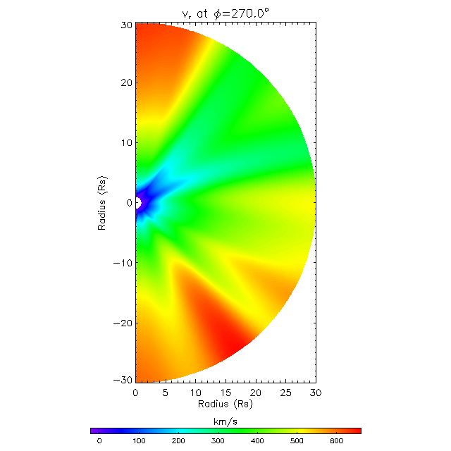 Vr meridional plane 270.0°