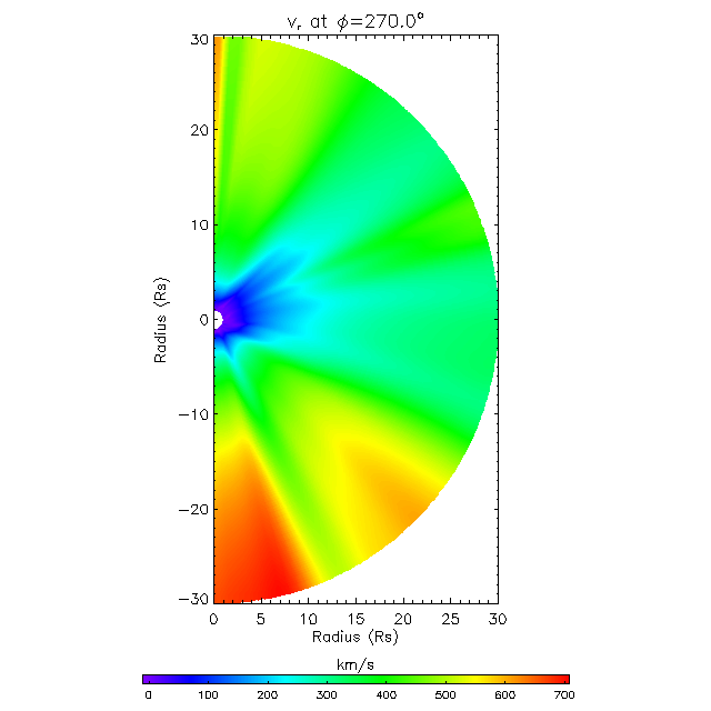 Vr meridional plane 270.0°