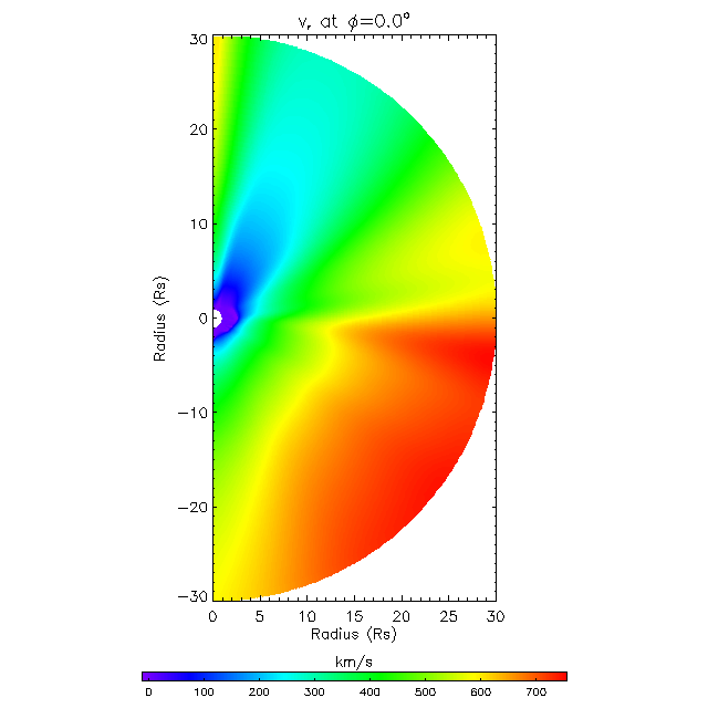Vr meridional plane 0.0°