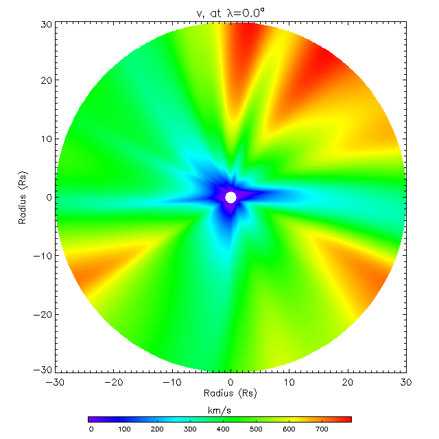 Vr equatorial plane 0.0°