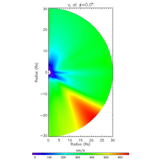Vr meridional plane 0.0°