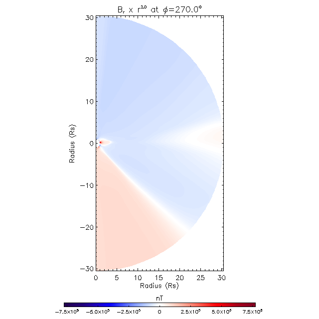Br meridional plane 270.0°