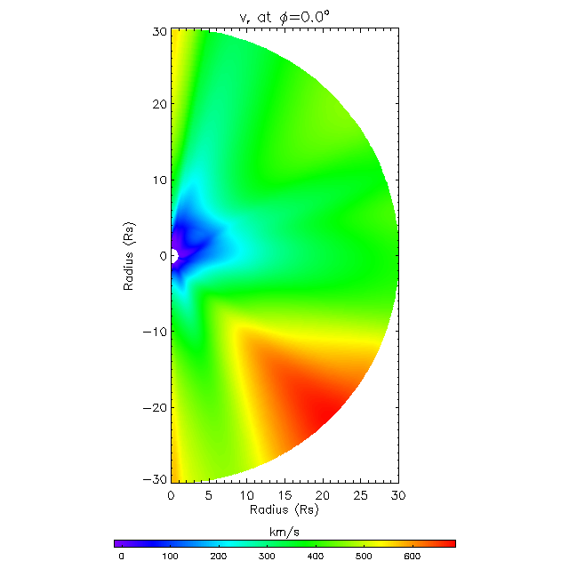 Vr meridional plane 0.0°