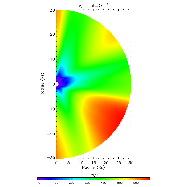 Vr meridional plane 0.0°