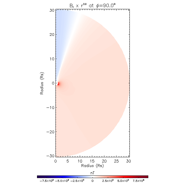 Br meridional plane 90.0&deg;