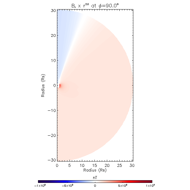 Br meridional plane 90.0&deg;