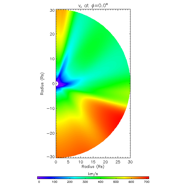 Vr meridional plane 0.0&deg;
