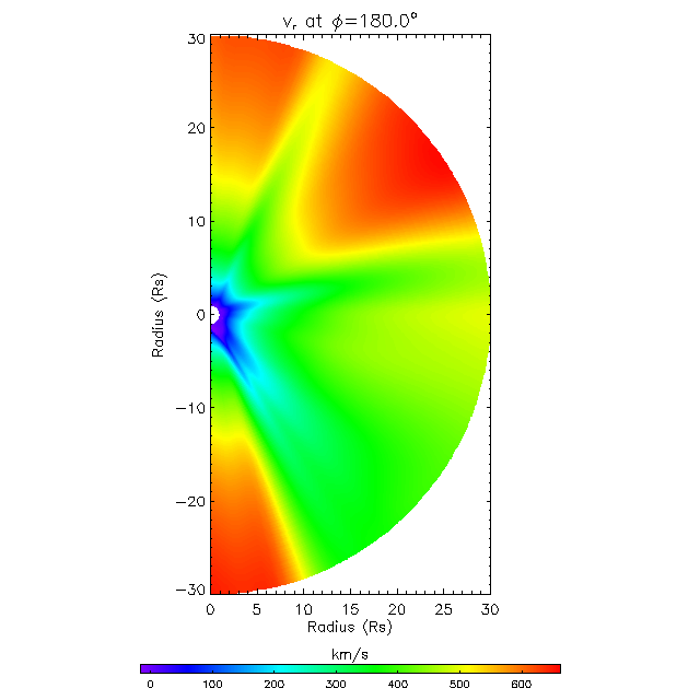 Vr meridional plane 180.0&deg;