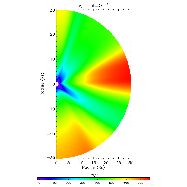 Vr meridional plane 0.0&deg;