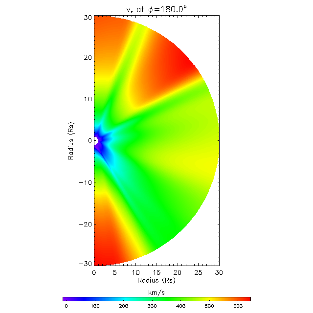Vr meridional plane 180.0&deg;