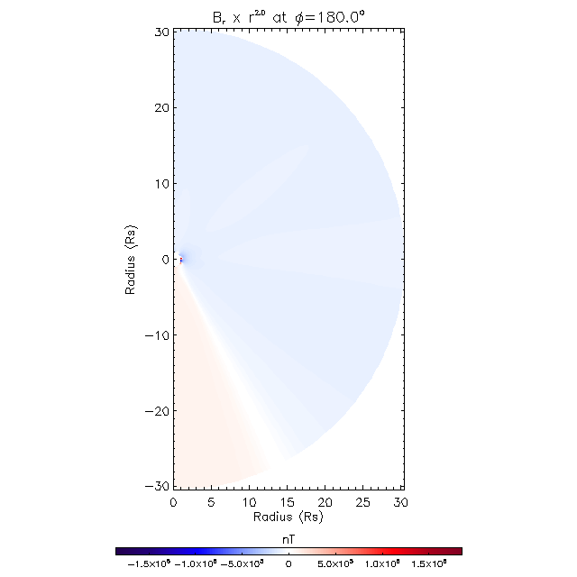 Br meridional plane 180.0&deg;