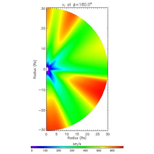Vr meridional plane 180.0&deg;