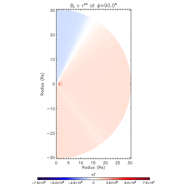 Br meridional plane 90.0&deg;