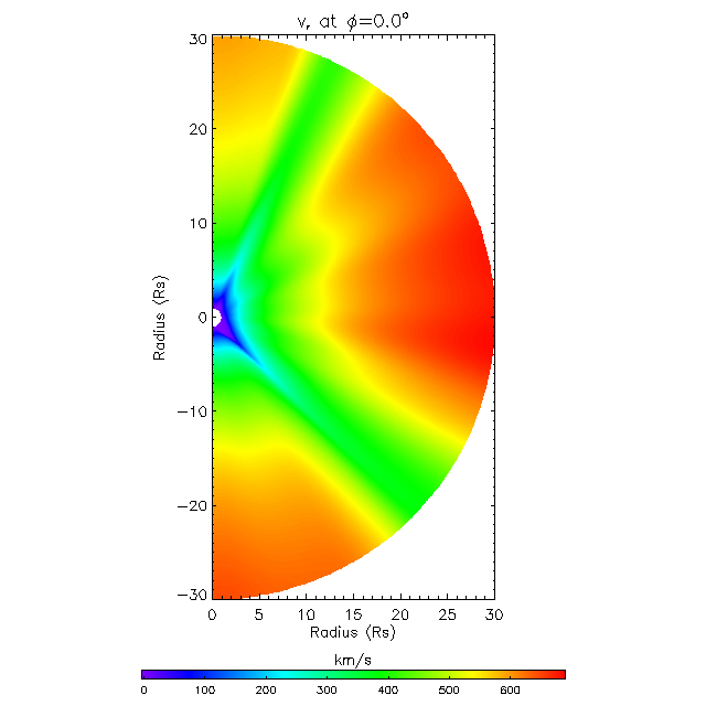 Vr meridional plane 0.0&deg;