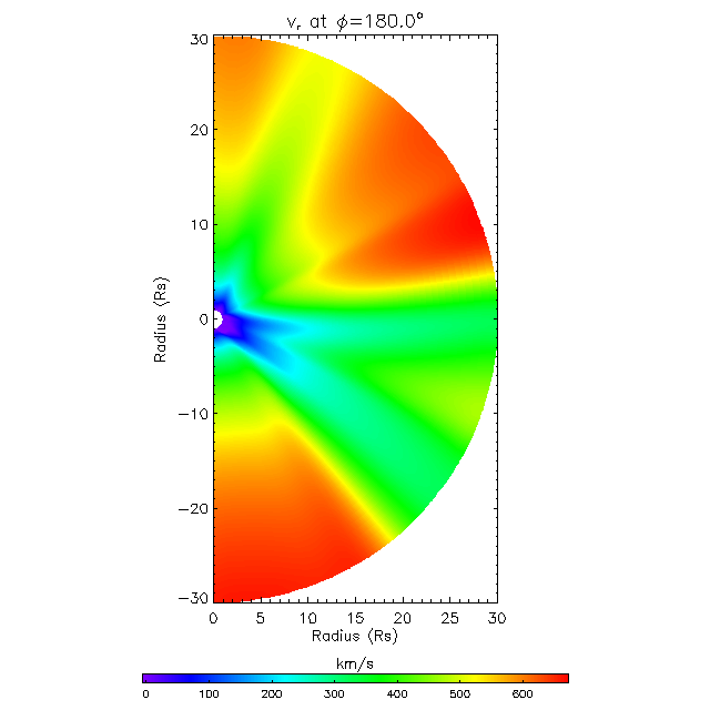 Vr meridional plane 180.0&deg;