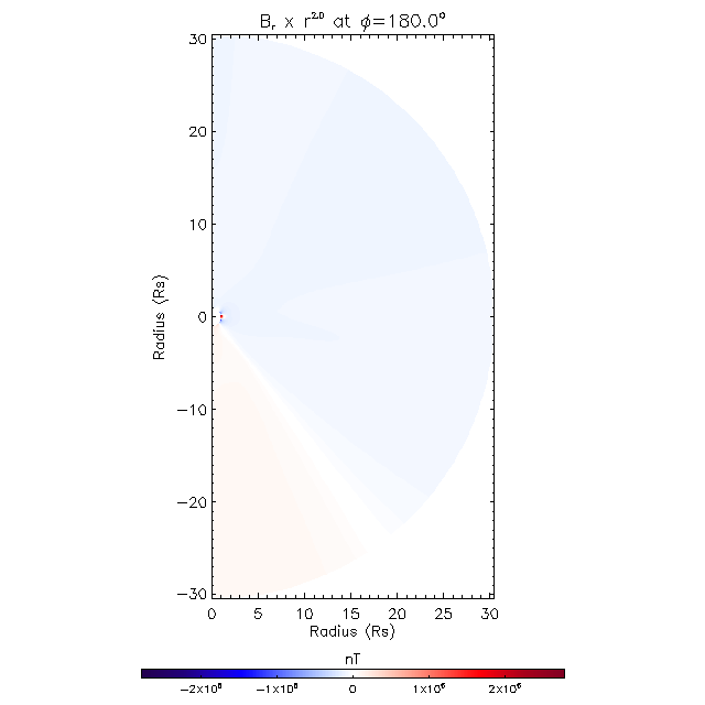 Br meridional plane 180.0&deg;