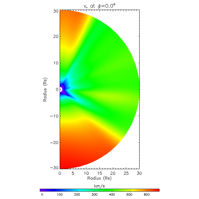 Vr meridional plane 0.0&deg;