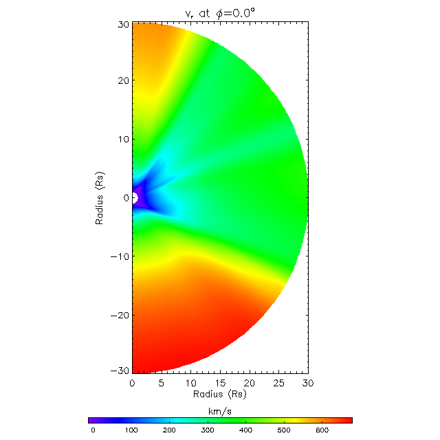 Vr meridional plane 0.0&deg;
