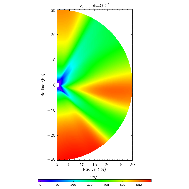 Vr meridional plane 0.0&deg;