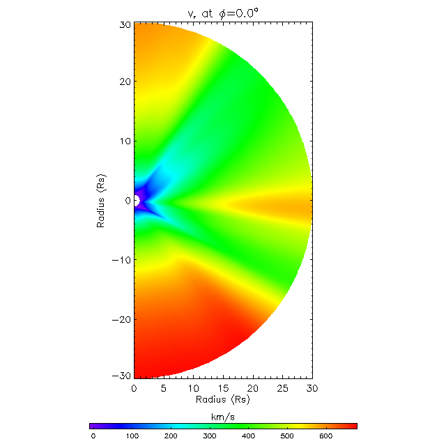 Vr meridional plane 0.0&deg;