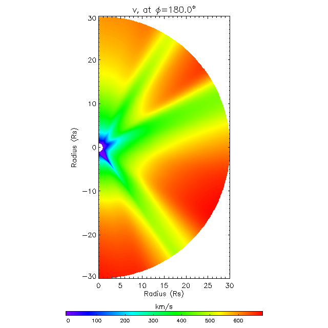 Vr meridional plane 180.0&deg;