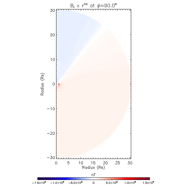 Br meridional plane 90.0&deg;