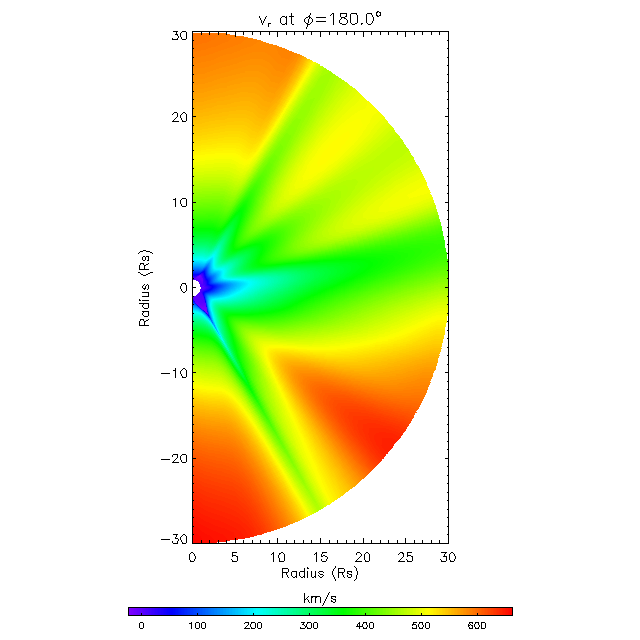 Vr meridional plane 180.0&deg;