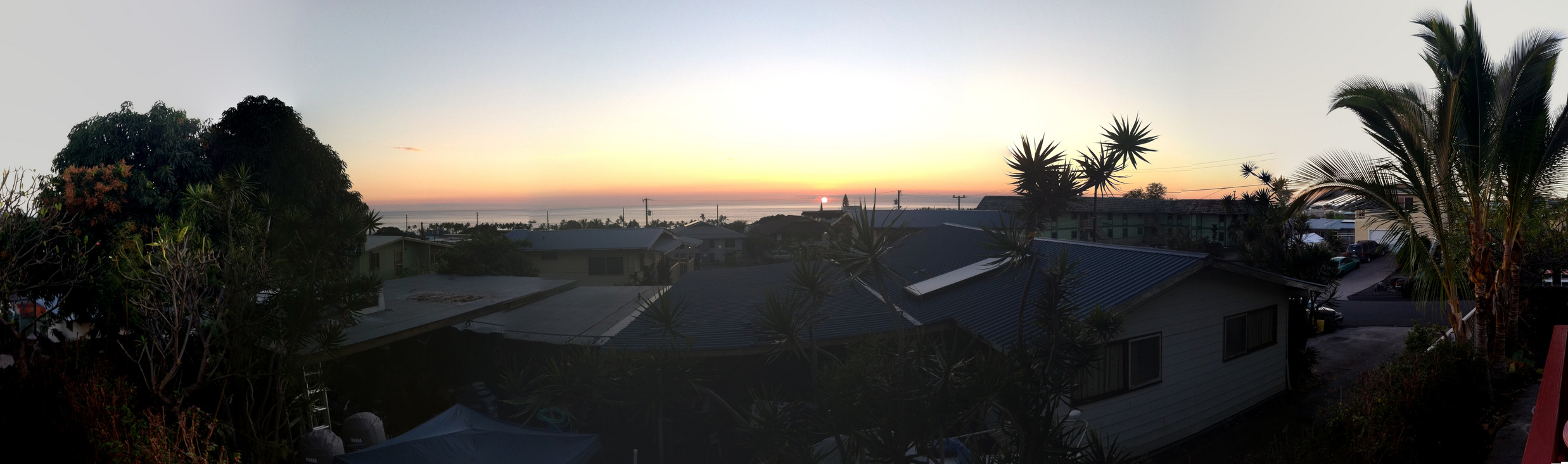 hostel sunset panorama